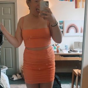 orange two piece set